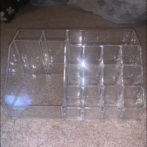 Plastic clear makeup/ jewelry organizer